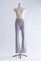 【Set Up】Chenille Rib Flared Pants パープル