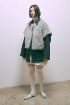 Short Sleeve Fur Jacket