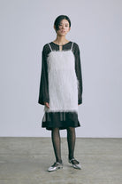 Sheer Dot Tunic ブラック model:170cm chii