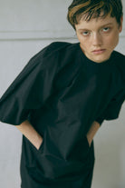 Volume Sleeve Mini Dress