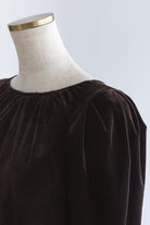 2Way Sheer Velour Puff tops