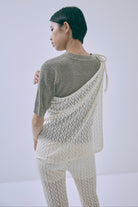 Cut Lace Soft Flare Pants & Layered Skirt Set