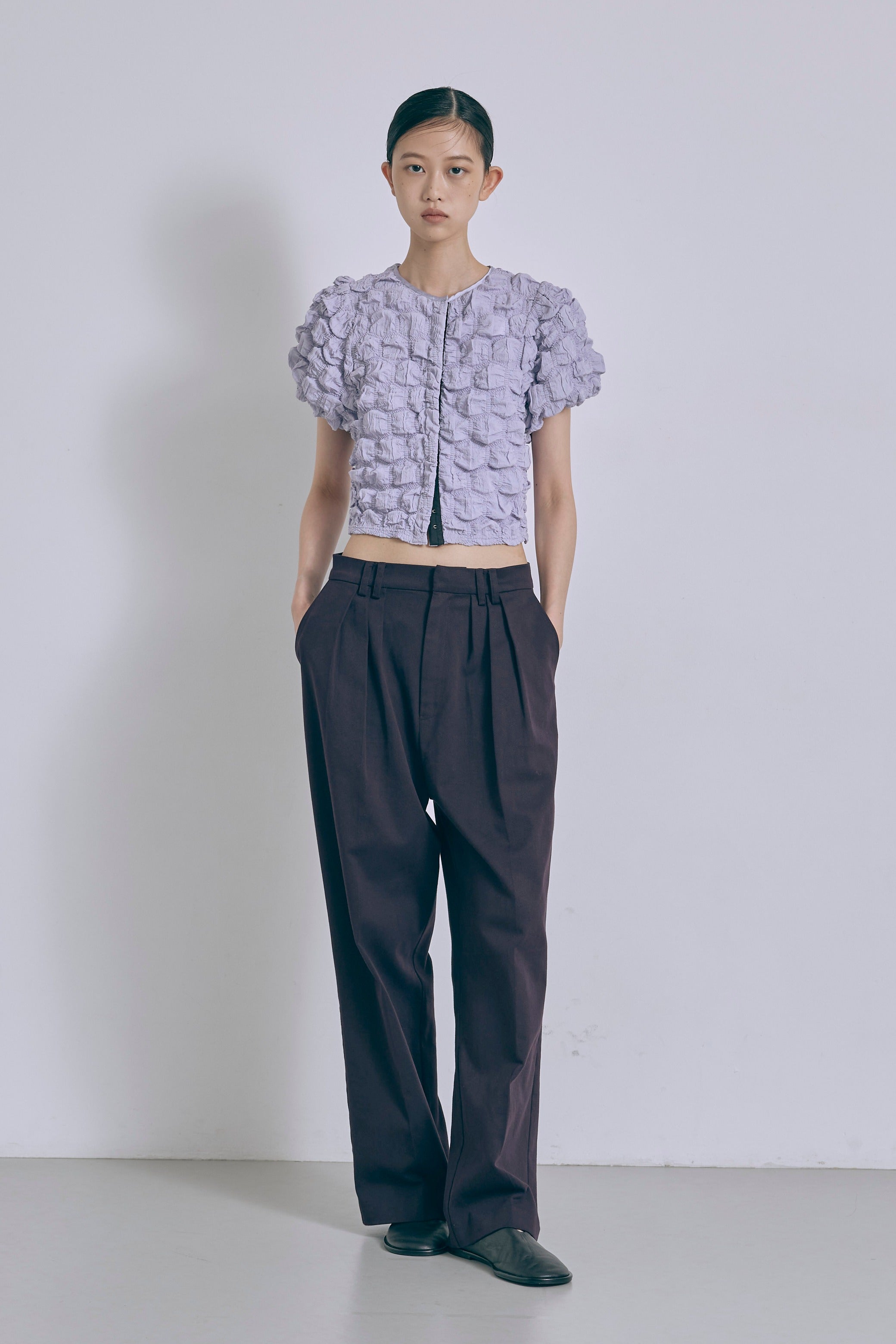 Puff Smocked Short Blouse