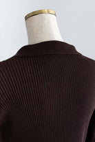 Fitted Rib Skipper Cardigan