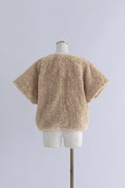 Short Sleeve Fur Jacket