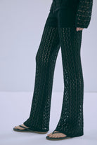 Cut Lace Soft Flare Pants & Layered Skirt Set