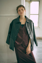 Faux Leather Over Jacket