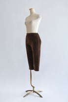 Velour Slim-Fit Biker Leggings