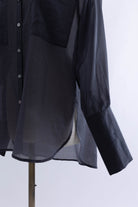 Long Cuff Sheer Blouse