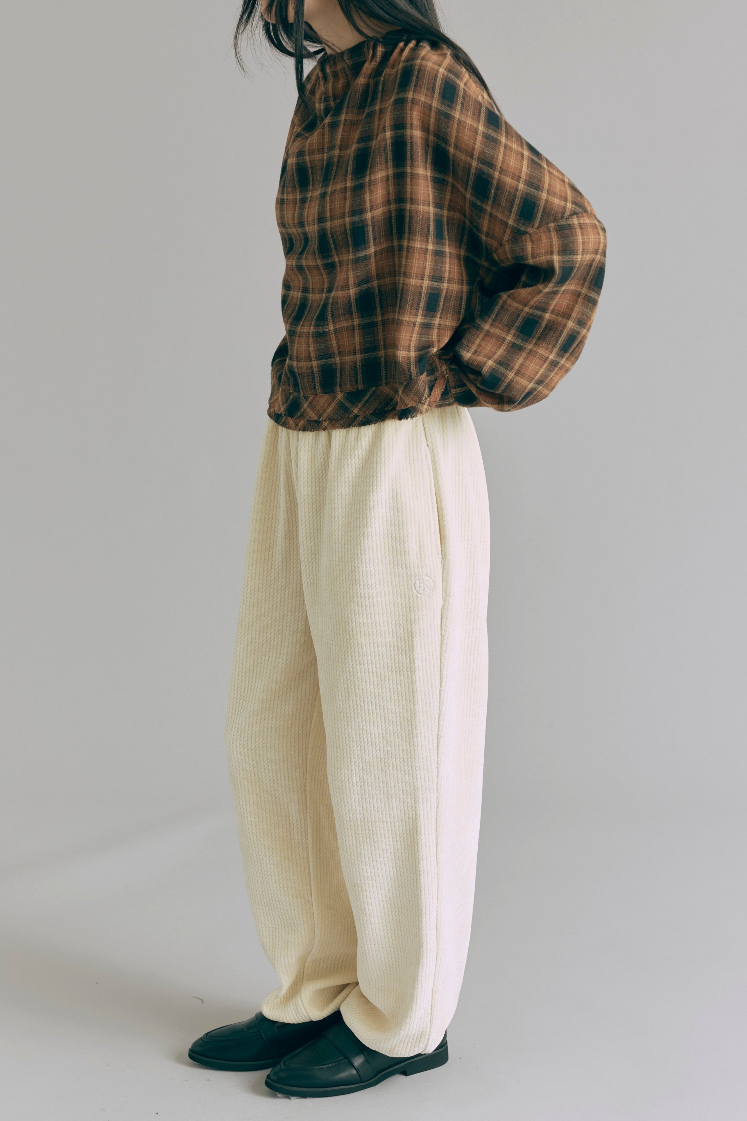 Textured Easy Pants