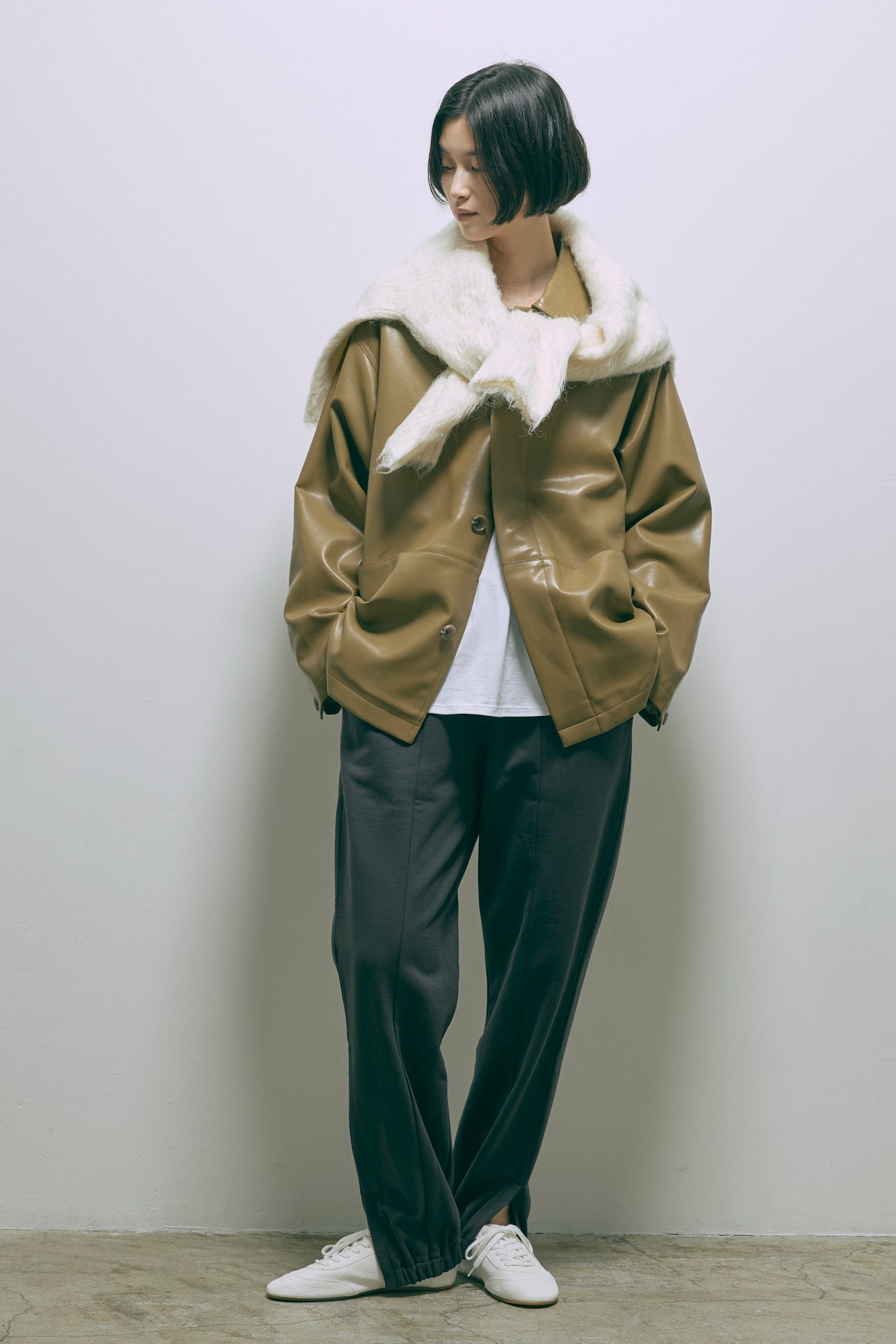【Set Up】Slit Sweat Pants