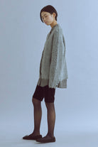 Brashed Shaggy Cardigan
