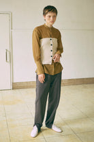 Crewneck Knit ＆ Rib Knit Bustier Set