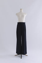 【Set Up】Semi-Wide Trousers ネイビー