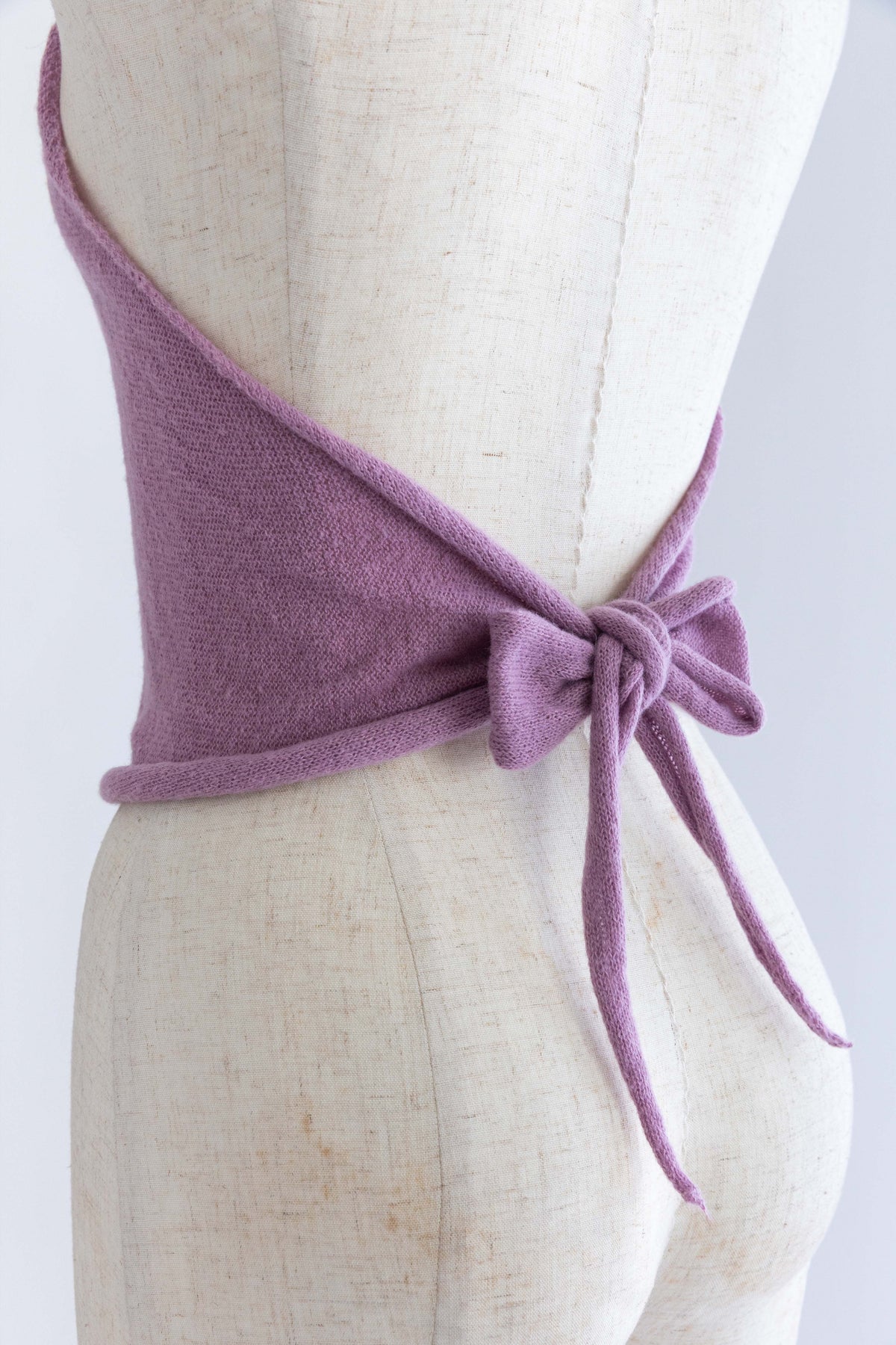 Back Ribbon Knit Cami パープル