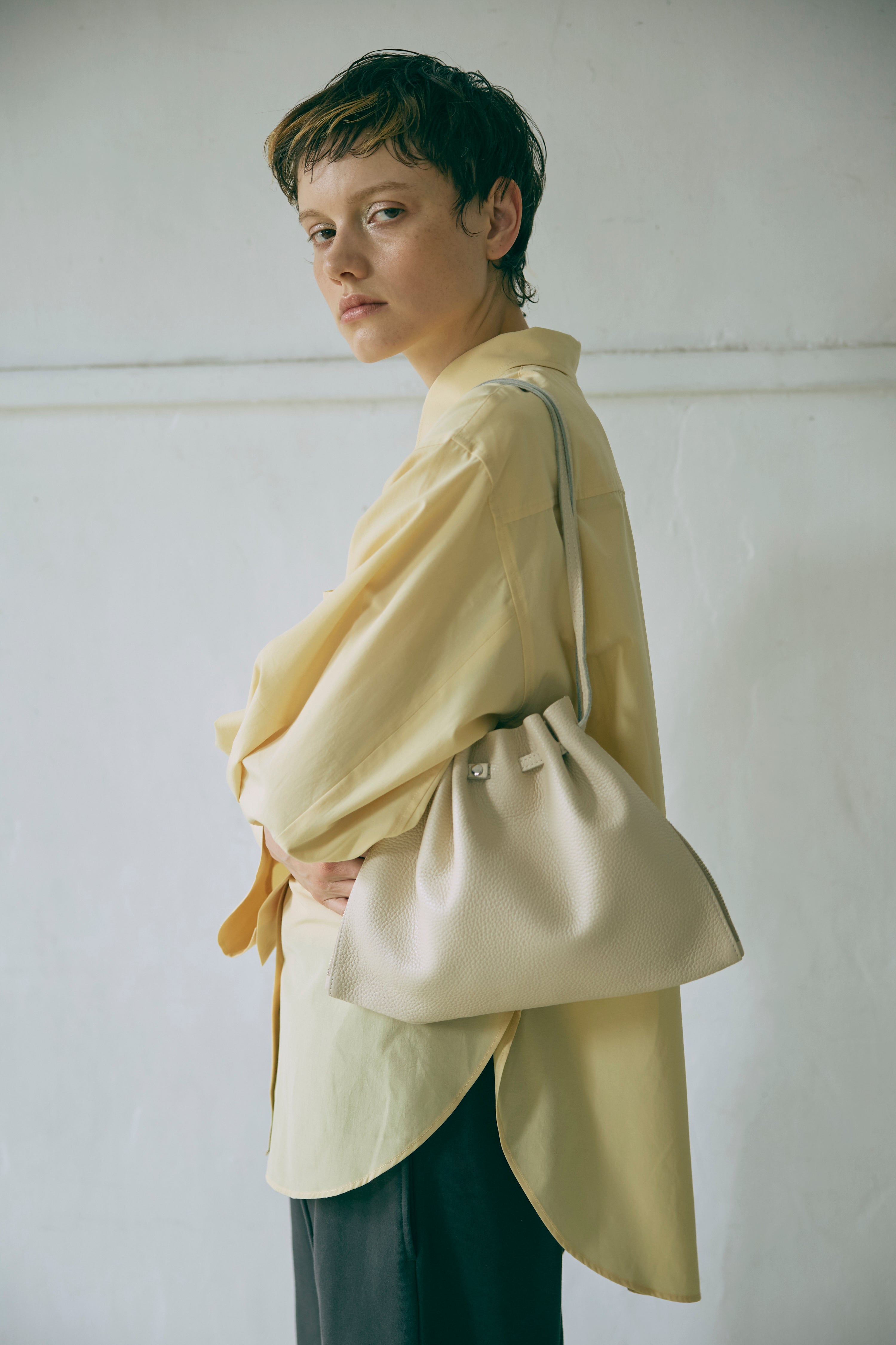 Lether Gather Bag