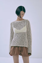 着用カラー:アイボリー　モデル身長:170cm