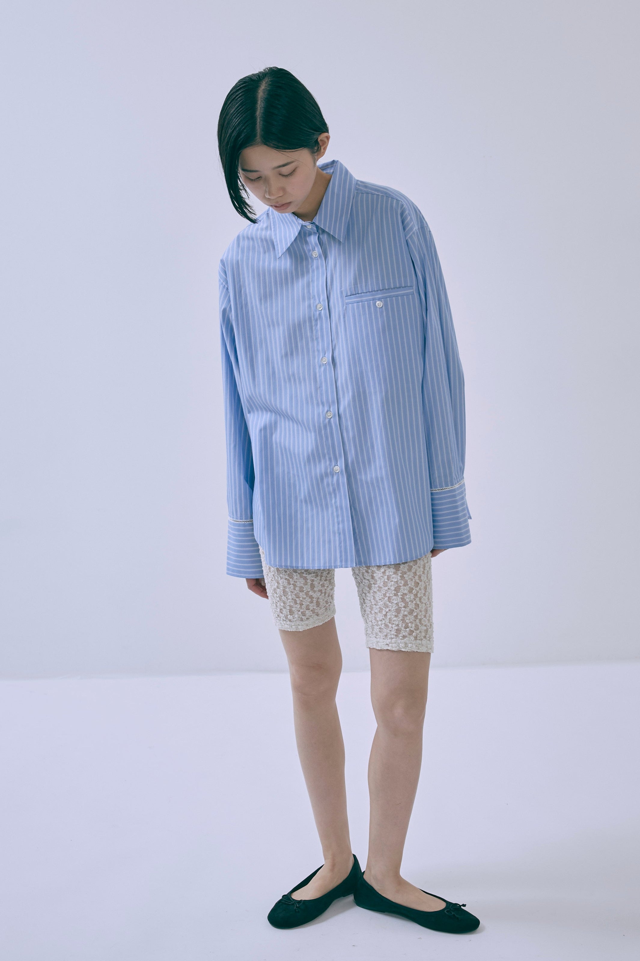 着用カラー:アイボリー　モデル身長:170cm