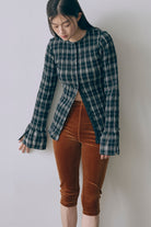 Velour Slim-Fit Biker Leggings