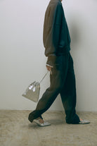 【Set Up】Slit Sweat Pants