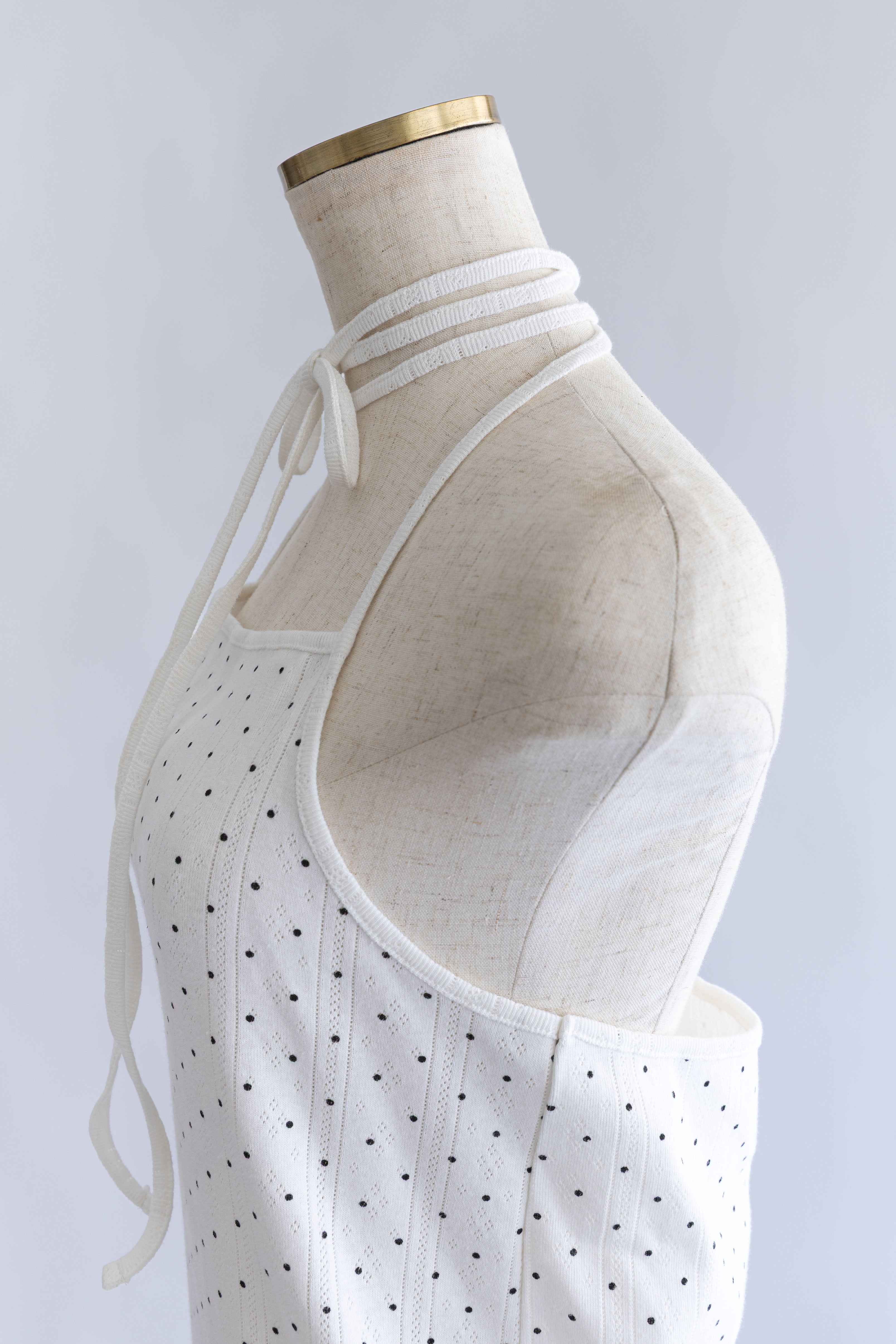 Powder Dot Halter Cami