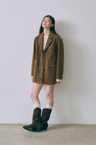 Vintage Suede Oversized Jacket
