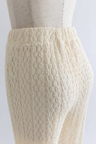 Cut Lace Soft Flare Pants & Layered Skirt Set