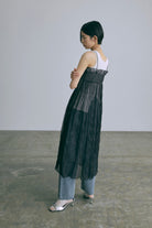2Way Sheer Crinkled Skirt Dress