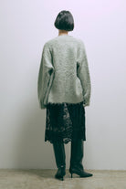 Brashed Shaggy Cardigan