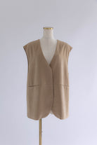 【Set Up】Faux Suede Gilet