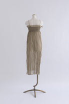 2Way Sheer Crinkled Skirt Dress
