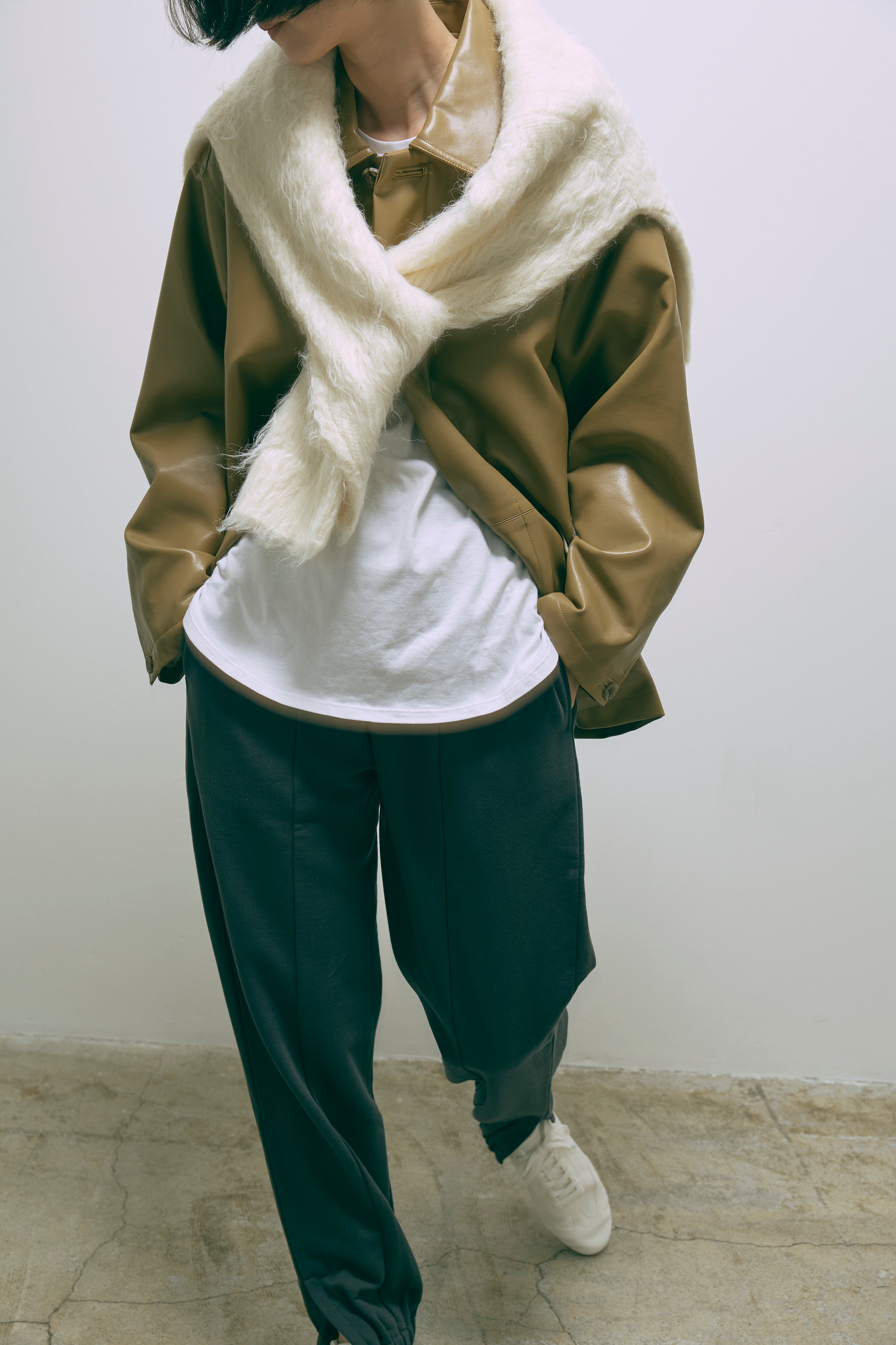 Faux Leather Over Jacket