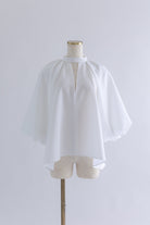 Flared Balloon Sleeve Blouse