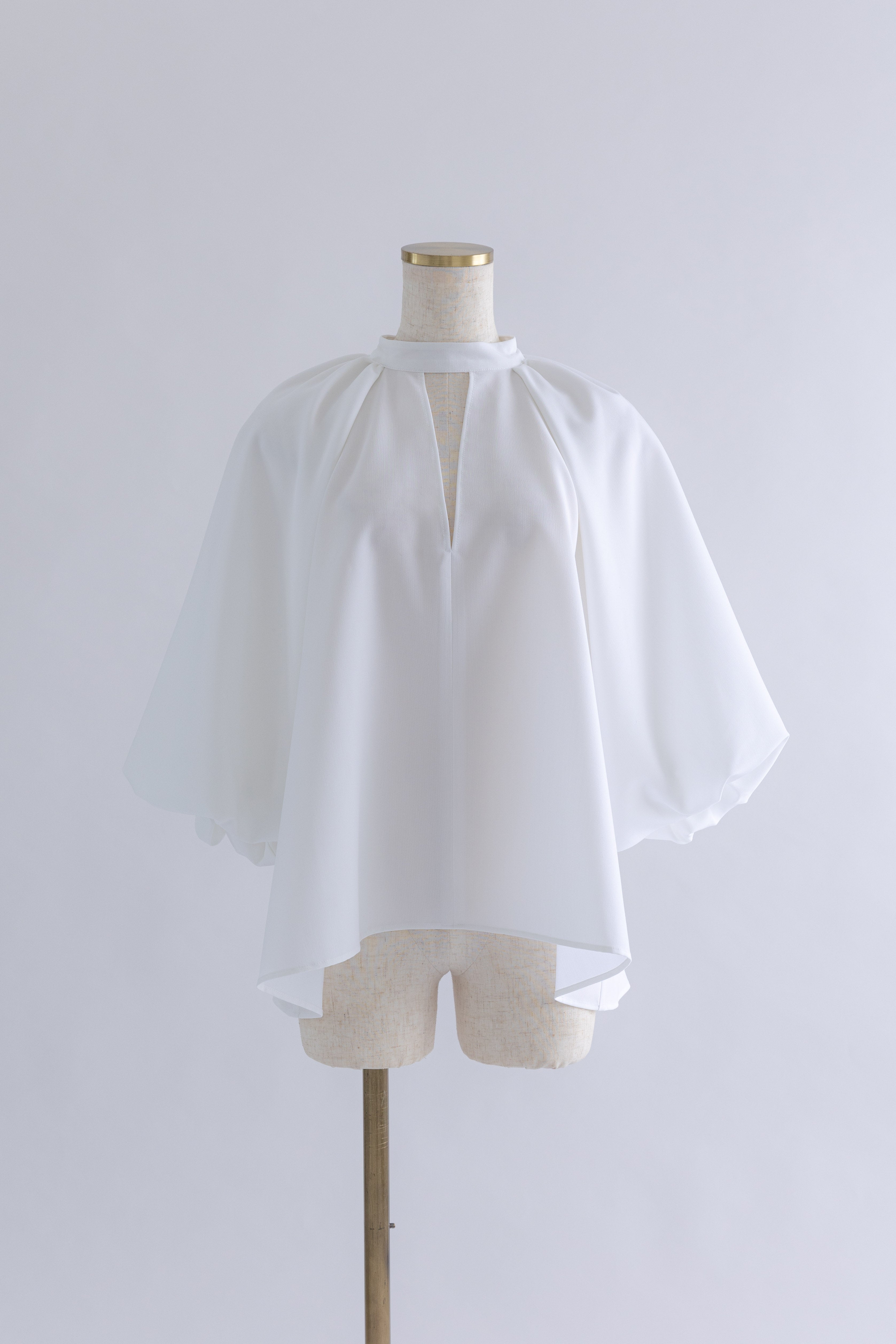 Flared Balloon Sleeve Blouse