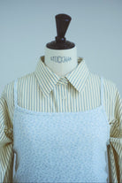 Color Stripe Big Shirt グリーン