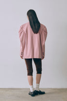 Gathered Shoulder Fitted Jacket