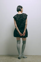 Sequin Jacquard Knit Vest