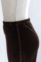 Velour Slim-Fit Biker Leggings