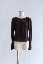 2Way Sheer Velour Puff tops
