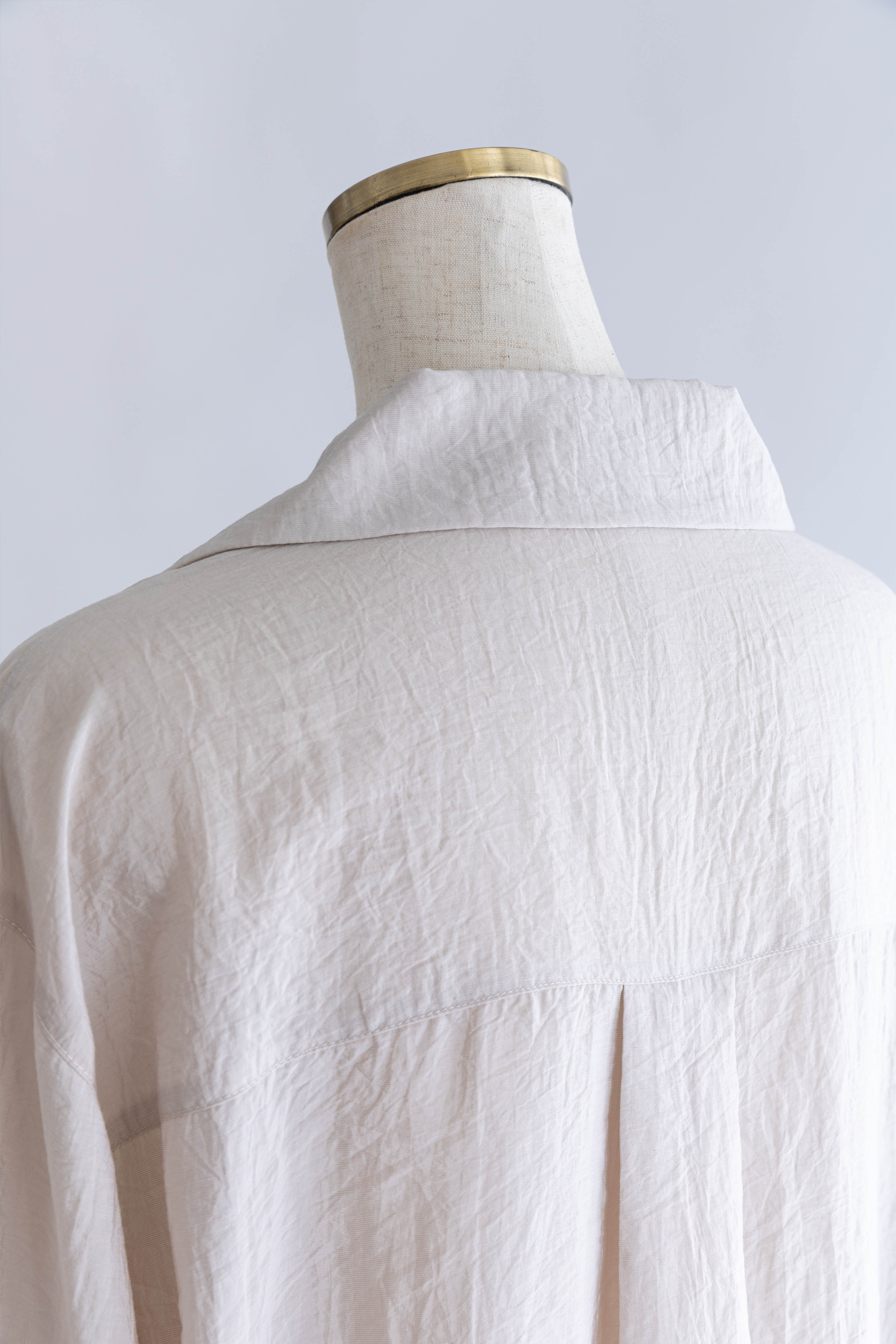 Silk-Like Oversized Shirt
