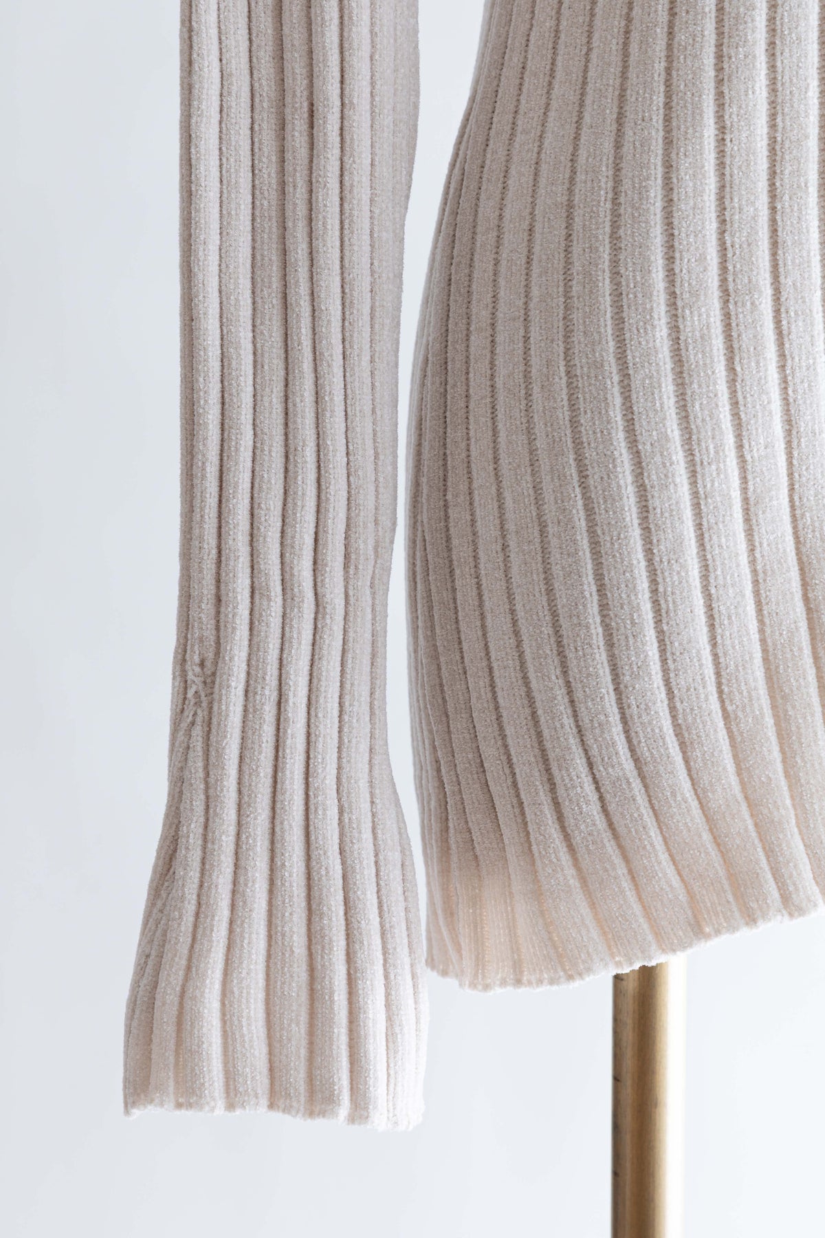 【Set Up】Chenille Collar Cardigan アイボリー