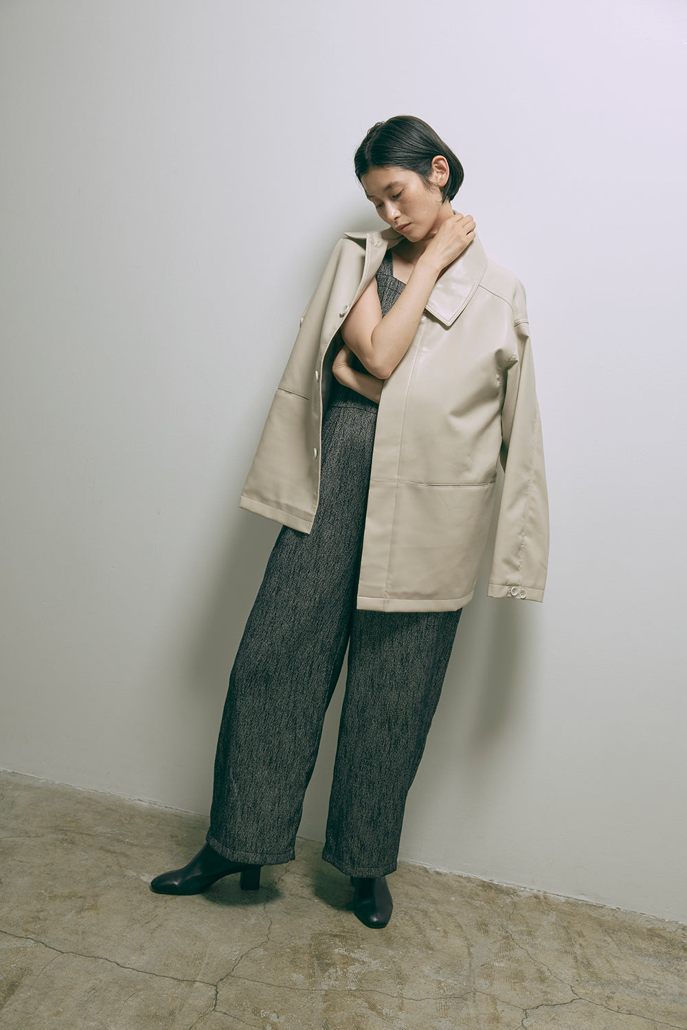 Faux Leather Over Jacket