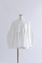 Bonding Peplum Top ホワイト