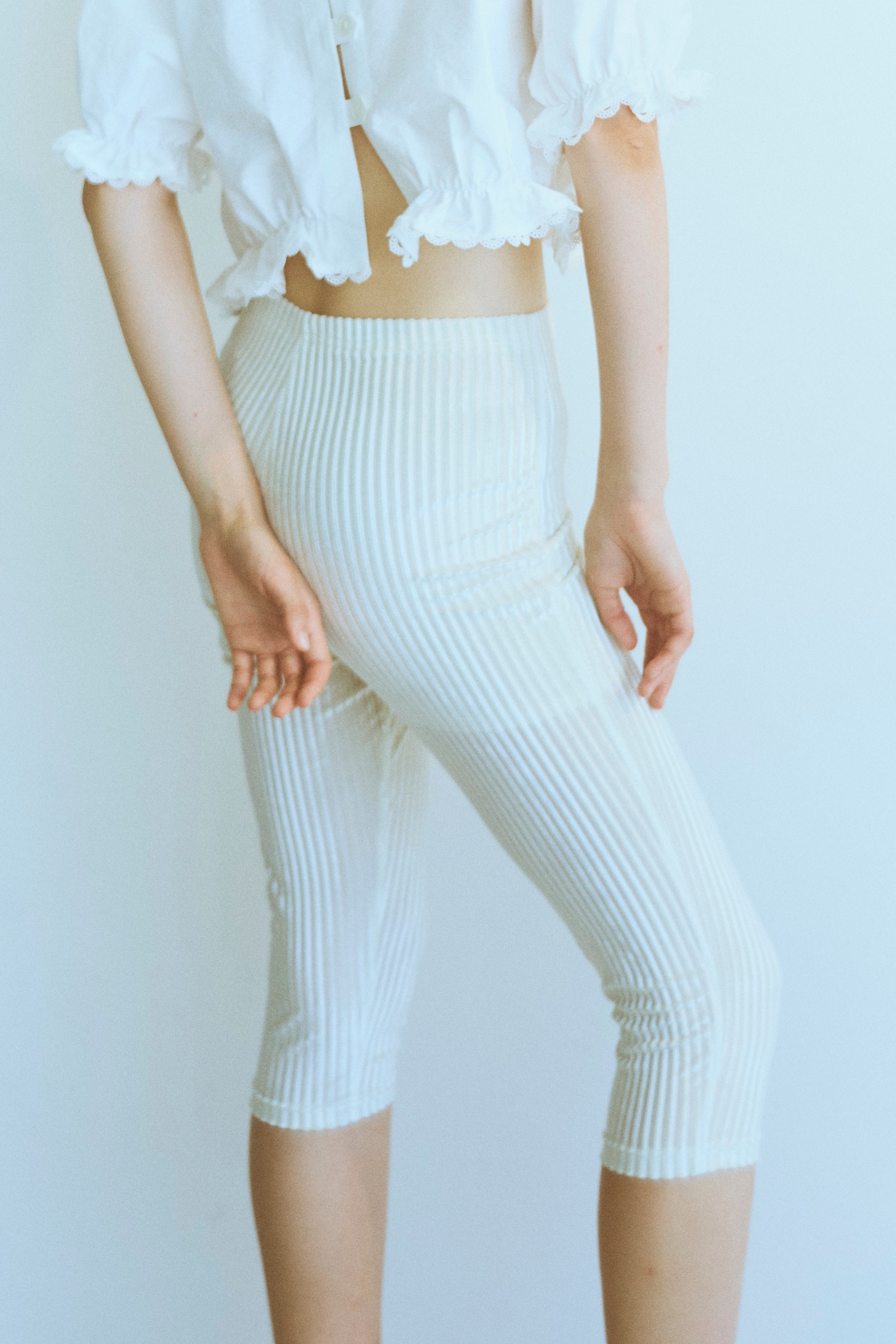 Stripe Velor Middle Leggings – EN NEUME