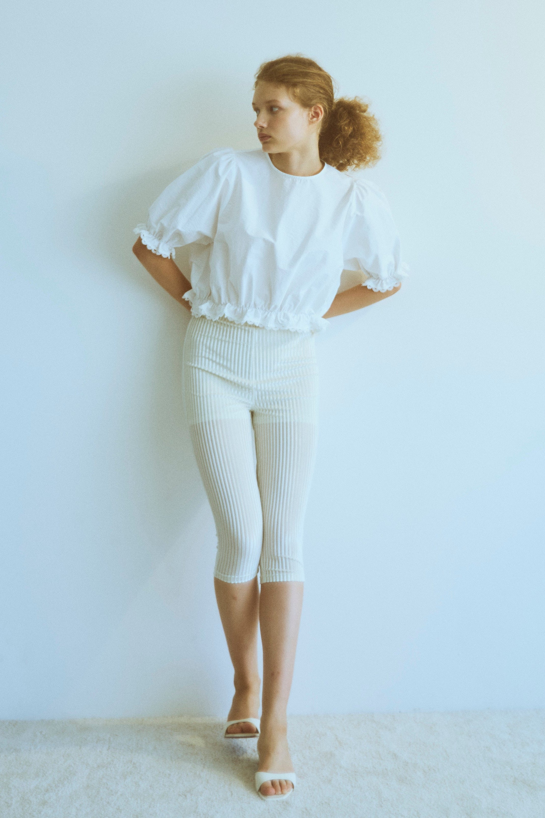 【新品】EN NEUME ブラウス Lace Trim Volume Tops Lace Trim Volume Tops – EN NEUME