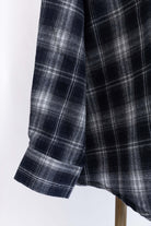 Layered Stole Flannel Shirt ネイビー