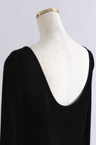 Flocked Tulle Back Open Top