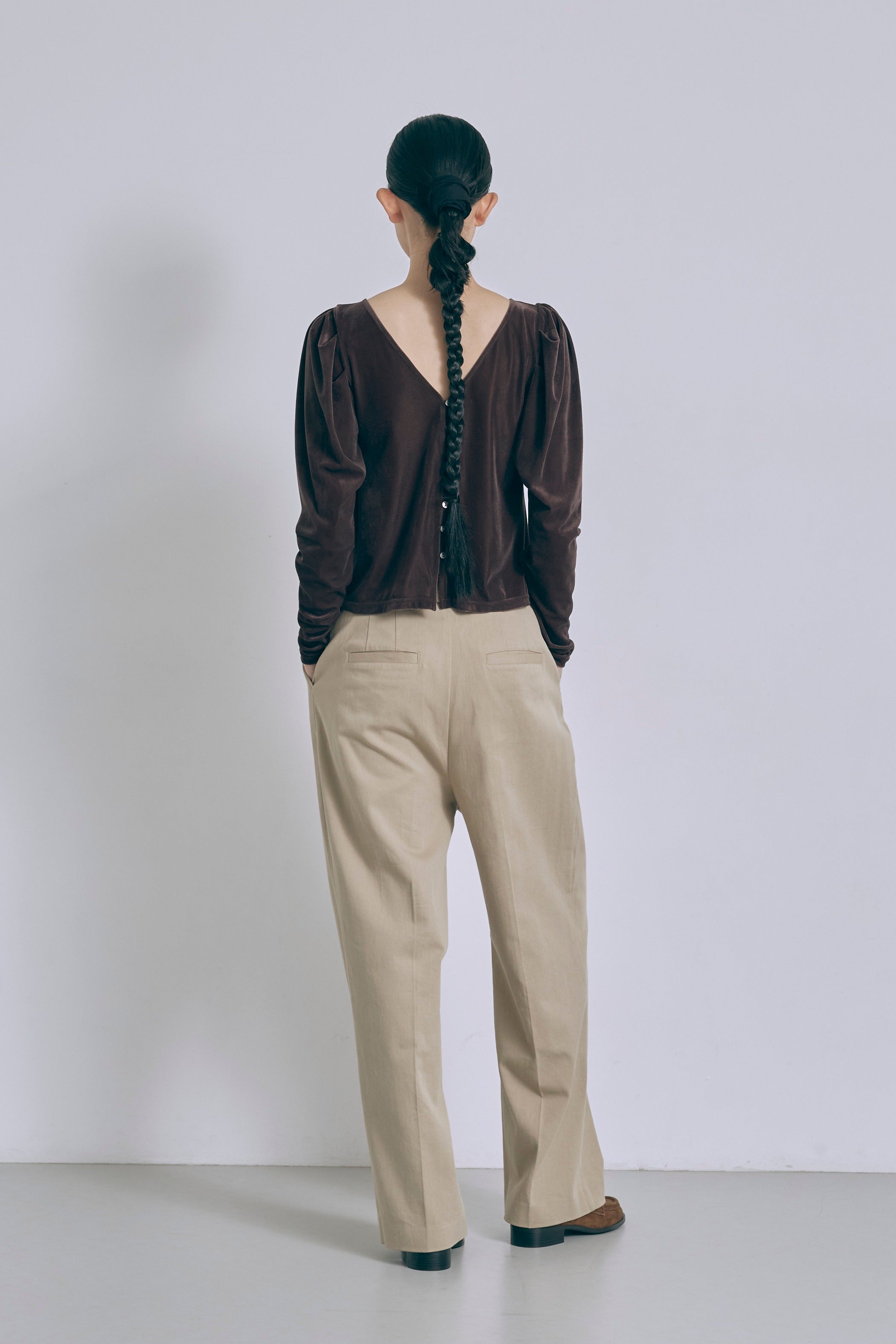 Wide Tuck Pants