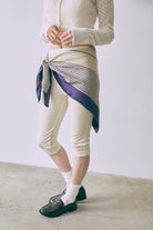 Velour Slim-Fit Biker Leggings