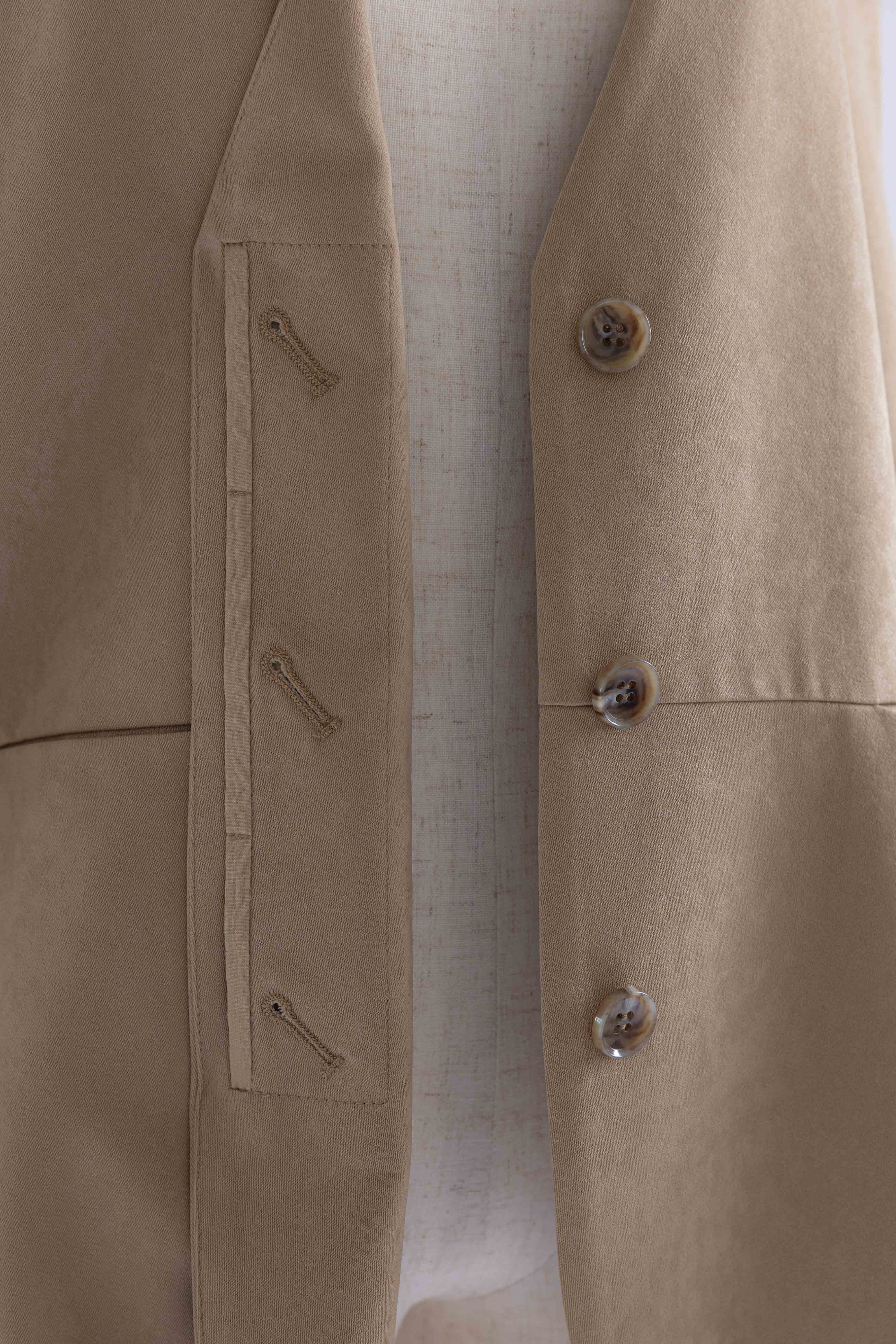 【Set Up】Faux Suede Gilet